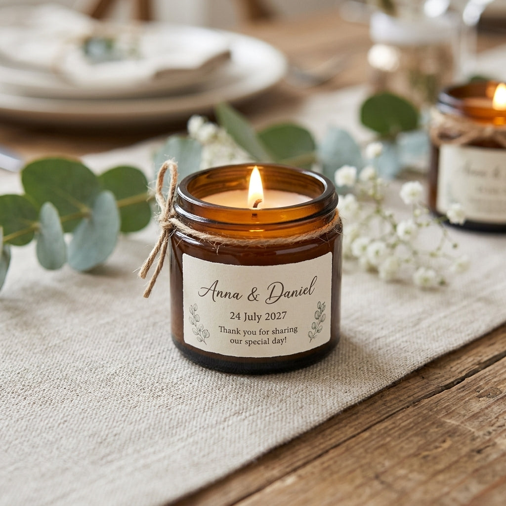 Luxury Aromatherapy Candle Wedding Favours