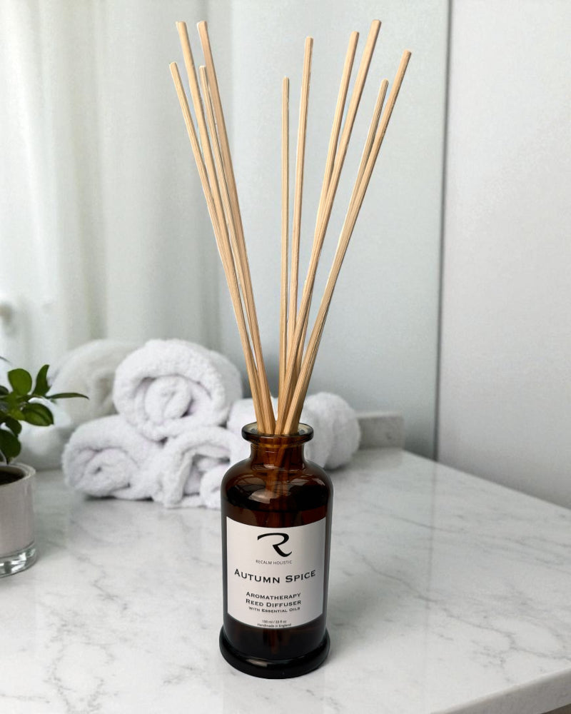 Autumn Spice Reed Diffuser Boutique Design, 100% natural aroma with essential oils
