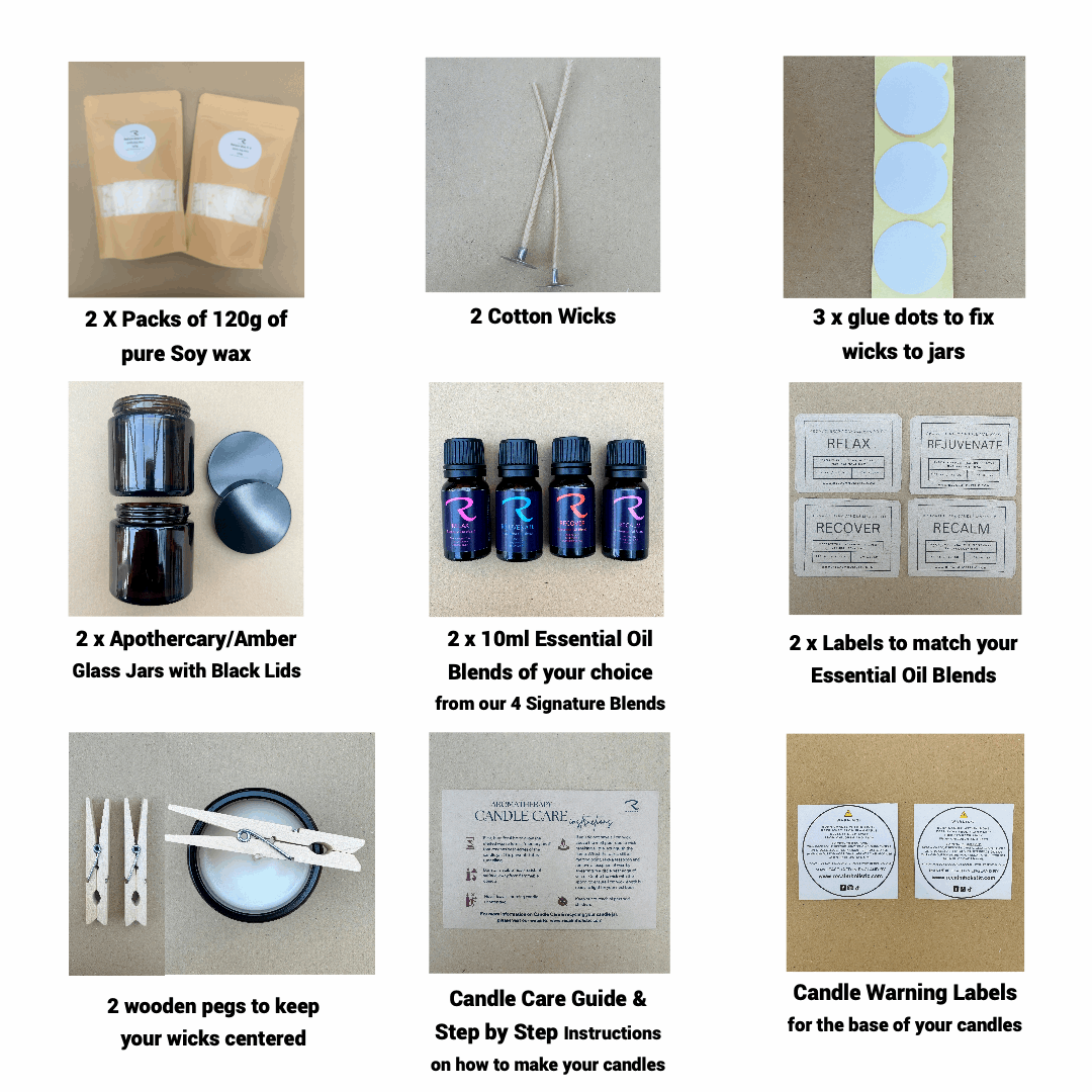LUXURY CANDLE MAKING KIT - ECO VEGAN FRIENDLY SPA EDITION