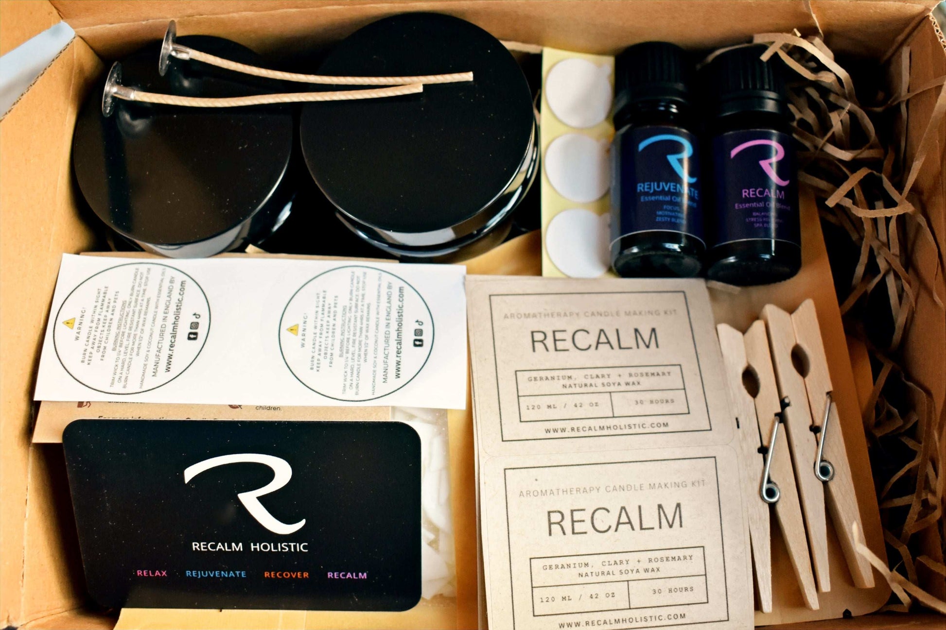 LUXURY CANDLE MAKING KIT - ECO VEGAN FRIENDLY SPA EDITION