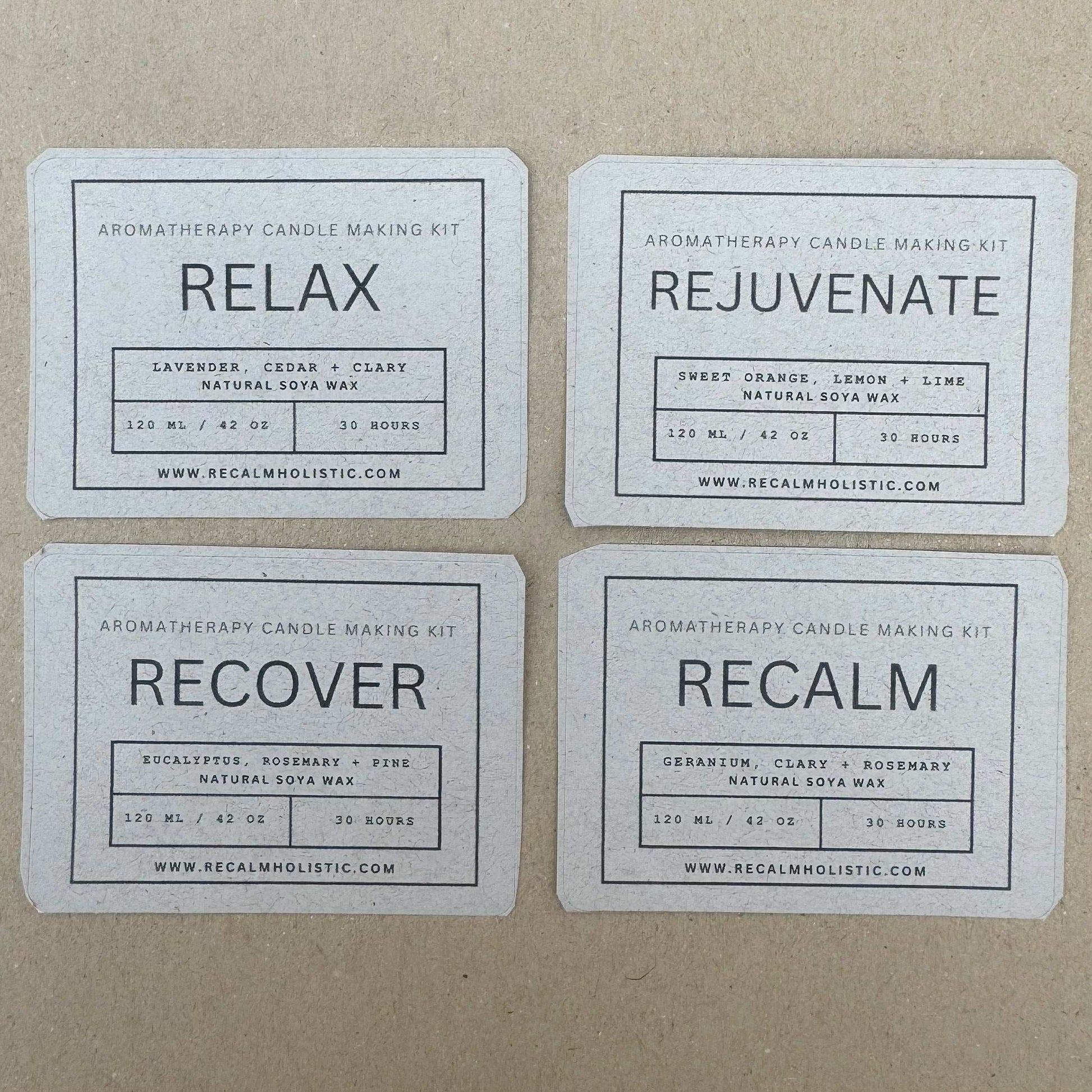 LUXURY CANDLE MAKING KIT - ECO VEGAN FRIENDLY SPA EDITION