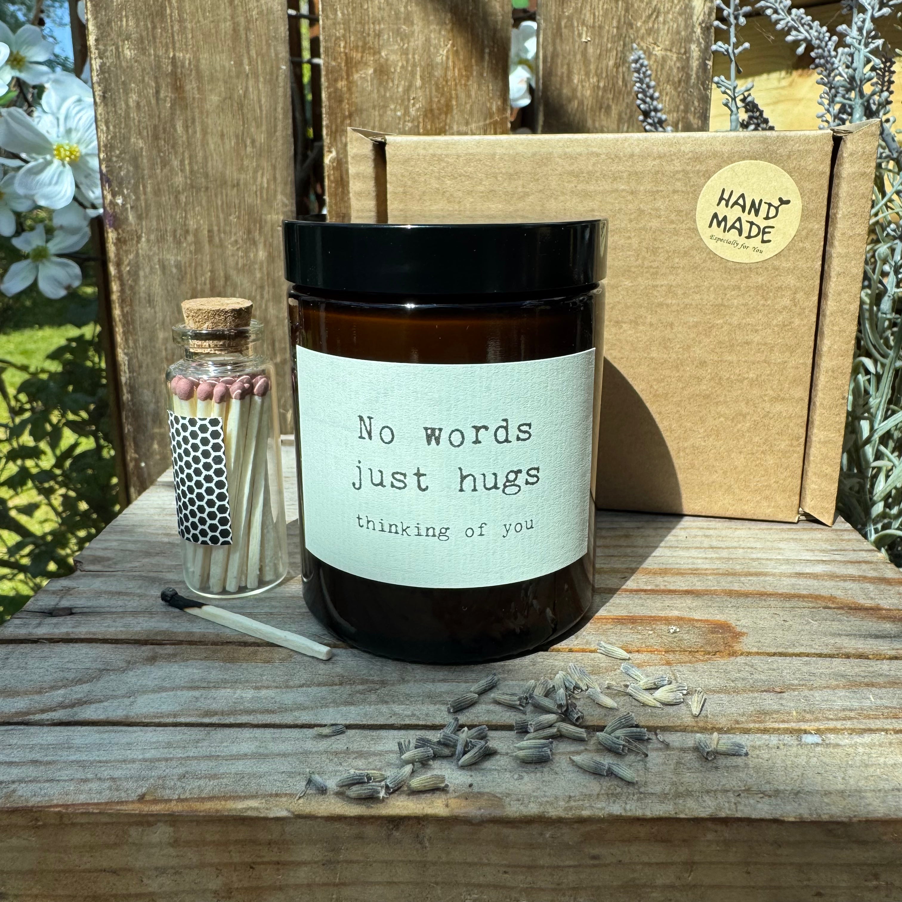 No Words Just Hugs - Sympathy Candle