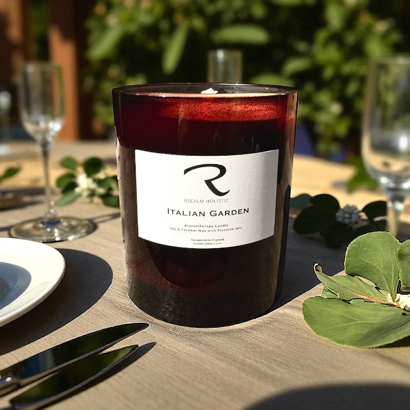 Italian Garden Candle by ReCalm Holistic, Luxurious Garden Candle