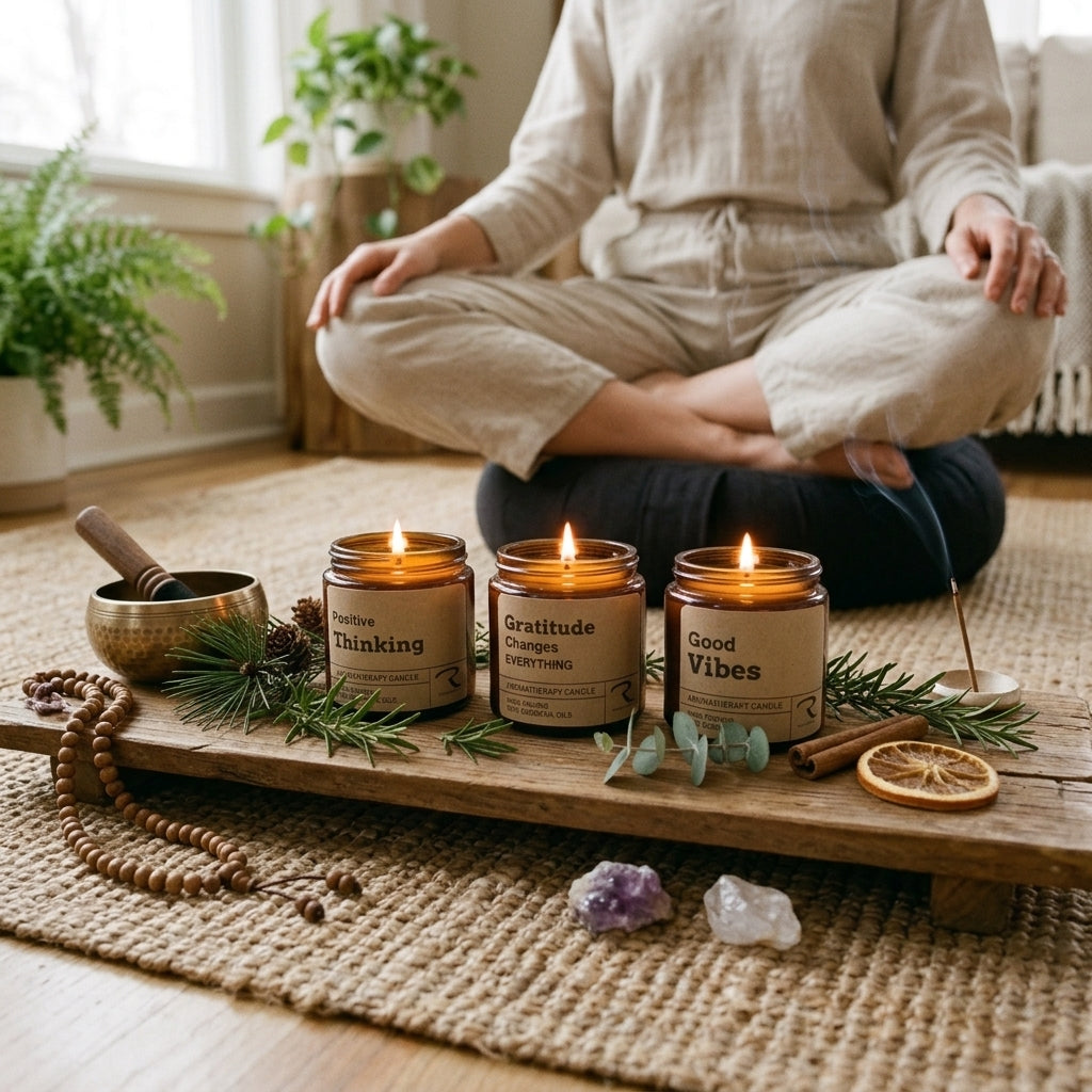Meditation Gift Set - Aromatherapy Candles