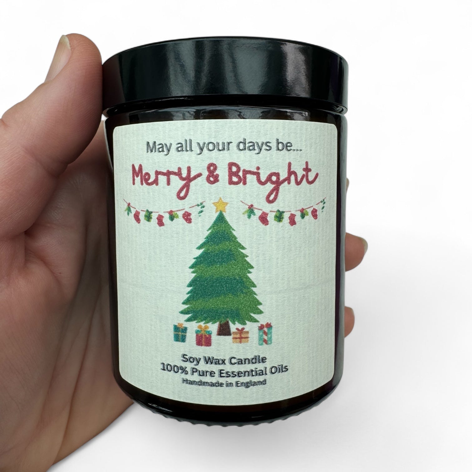 Merry and Bright - Christmas Candle