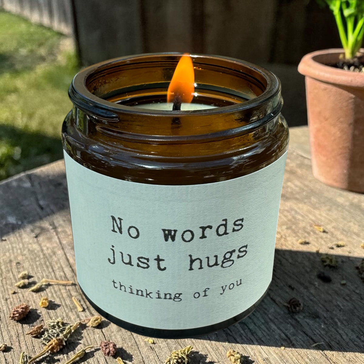 No Words Just Hugs - Sympathy Candle