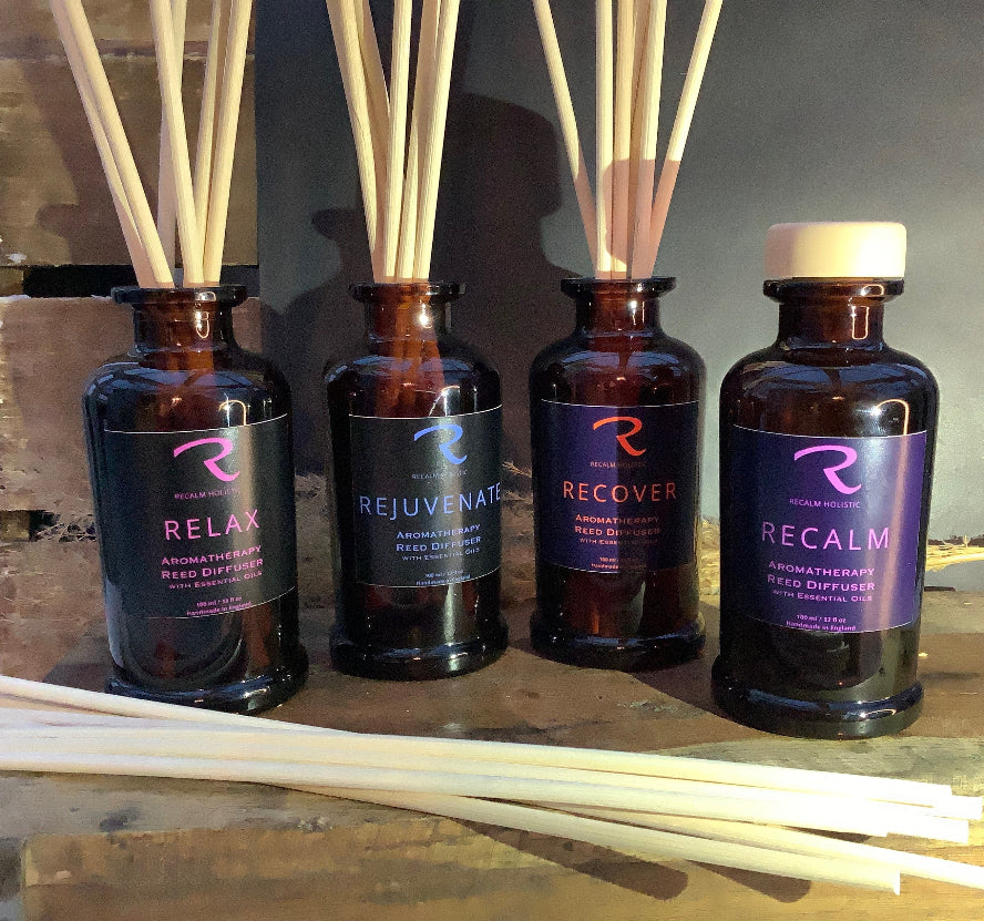Aromatherapy Reed Diffusers to Relax, Rejuvenate, Recover and ReCalm your mood