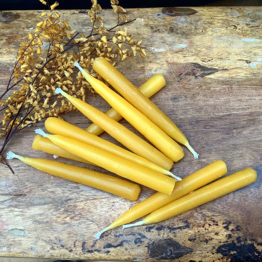 Mini Beeswax Candles for Mindful Moments and Relaxation High Quality non toxic burn for 25 minutes each candle