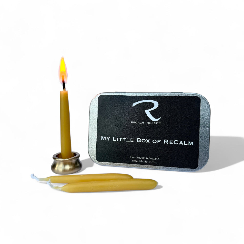 My Little Box of ReCalm set of Beeswax Candles for Mindful Moments and Relaxation