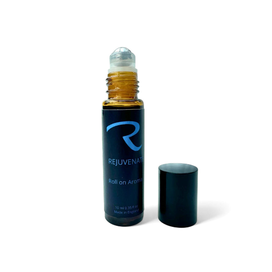 Rejuvenate Pulse Points roll-on:  An energising zesty blend to awaken your senses and boost your mood and feel happy