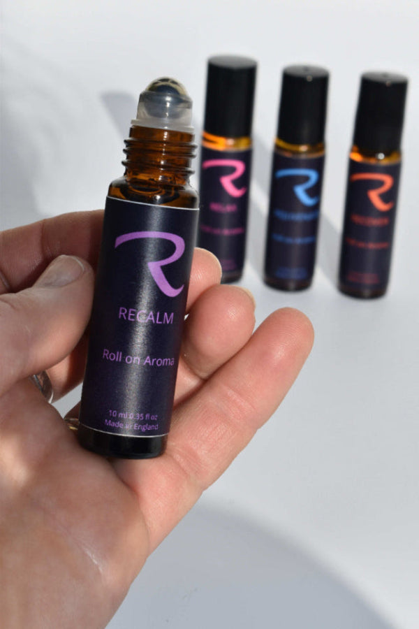 Collection of 4 unique roll-on aromas:  Relax, Rejuvenate, Recover and ReCalm, designed to enhance your senses and promote overall well-being