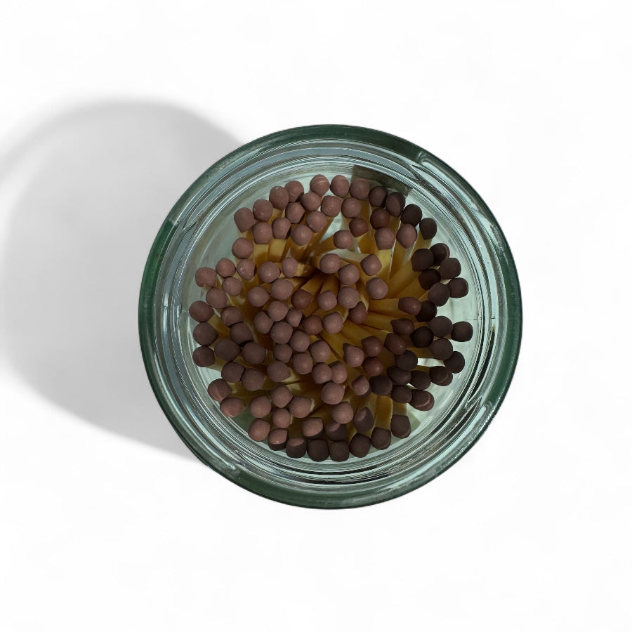 whimsical Safety Candle Matches in glass jar for lighting up