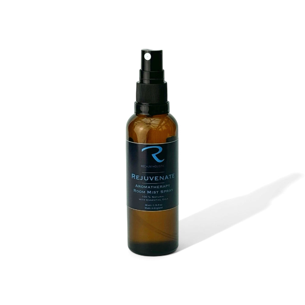 Rejuvenate Aromatherapy Room Mist Spray in Amber Glass Spray Bottle, 100% Natural Ingredients