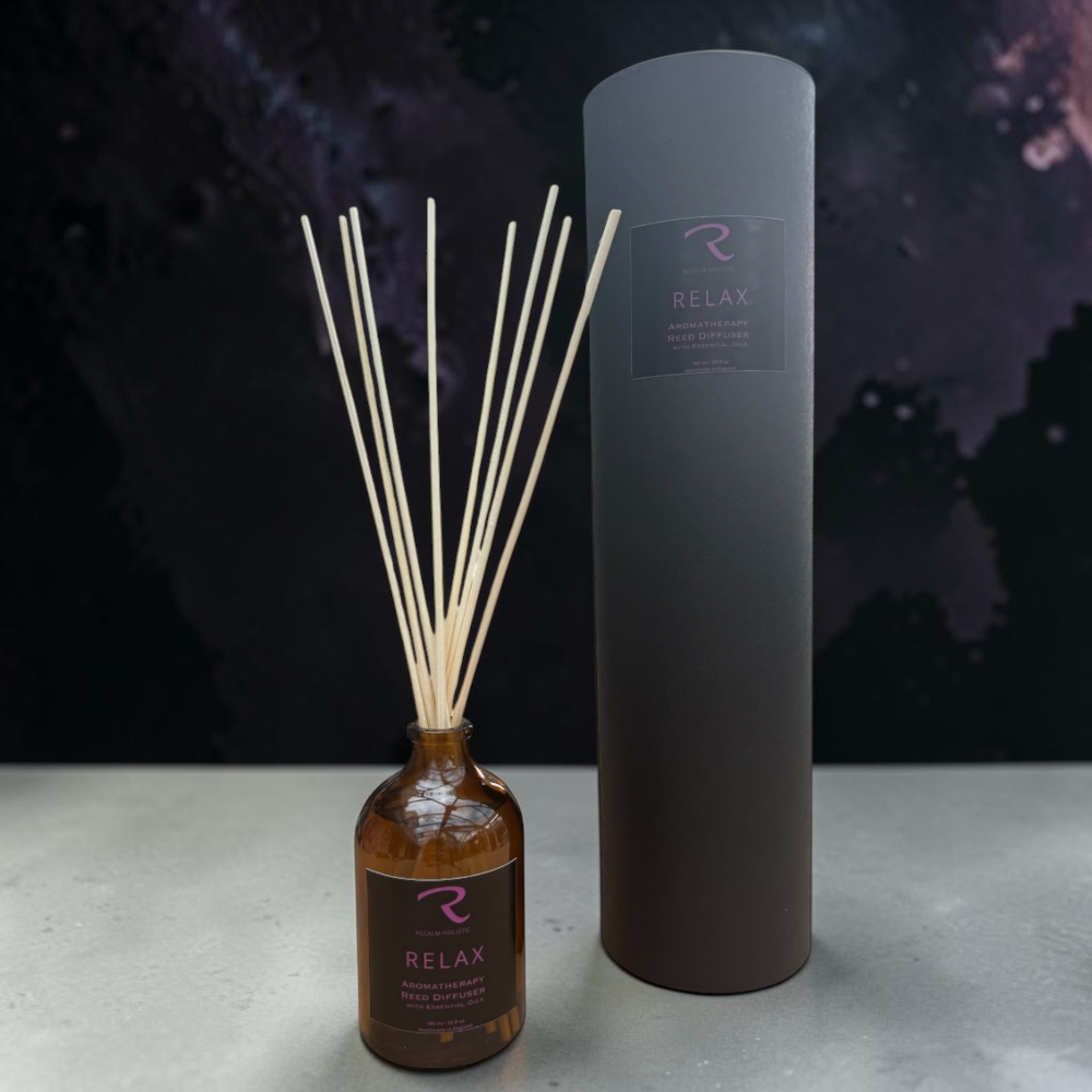 Relax Room Diffuser natural fragrance aromatherapy essential oil reed diffuser non toxic plant based to deeply relax and naturally scent your home