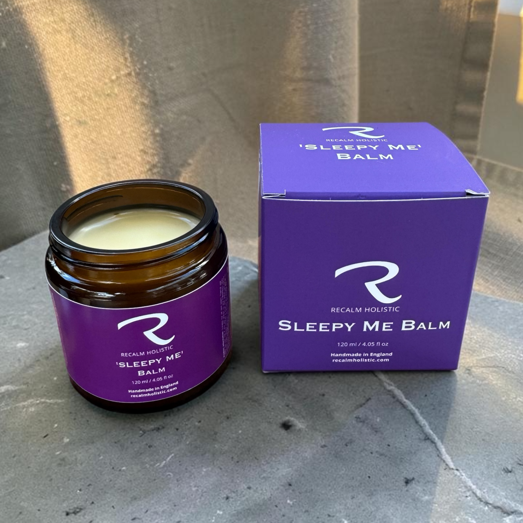 Sleepy Me Balm by ReCalm Holistic to promote a good night's sleep and help deeply nourish, and protect the skin