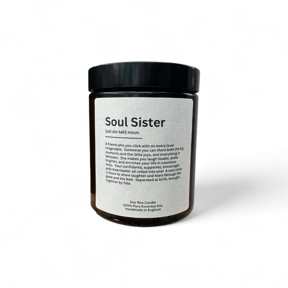 Soul Sister Candle for Best Friend, Birthday, Christmas, Thank you Gift