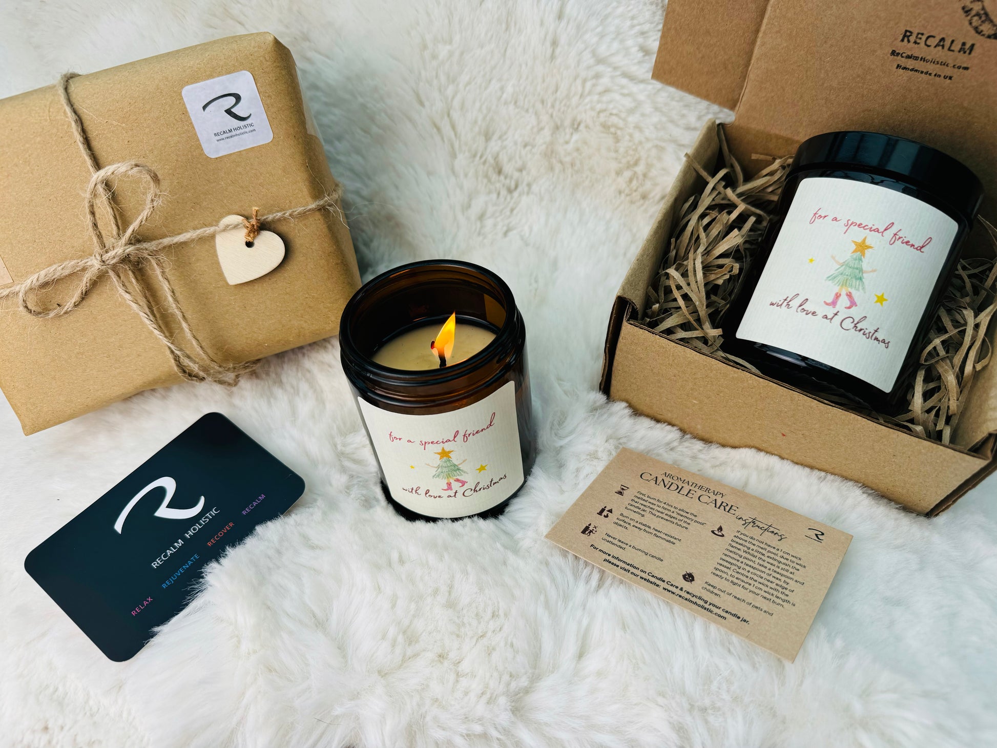 Special Friend with Love at Christmas - Essential Oil Candle