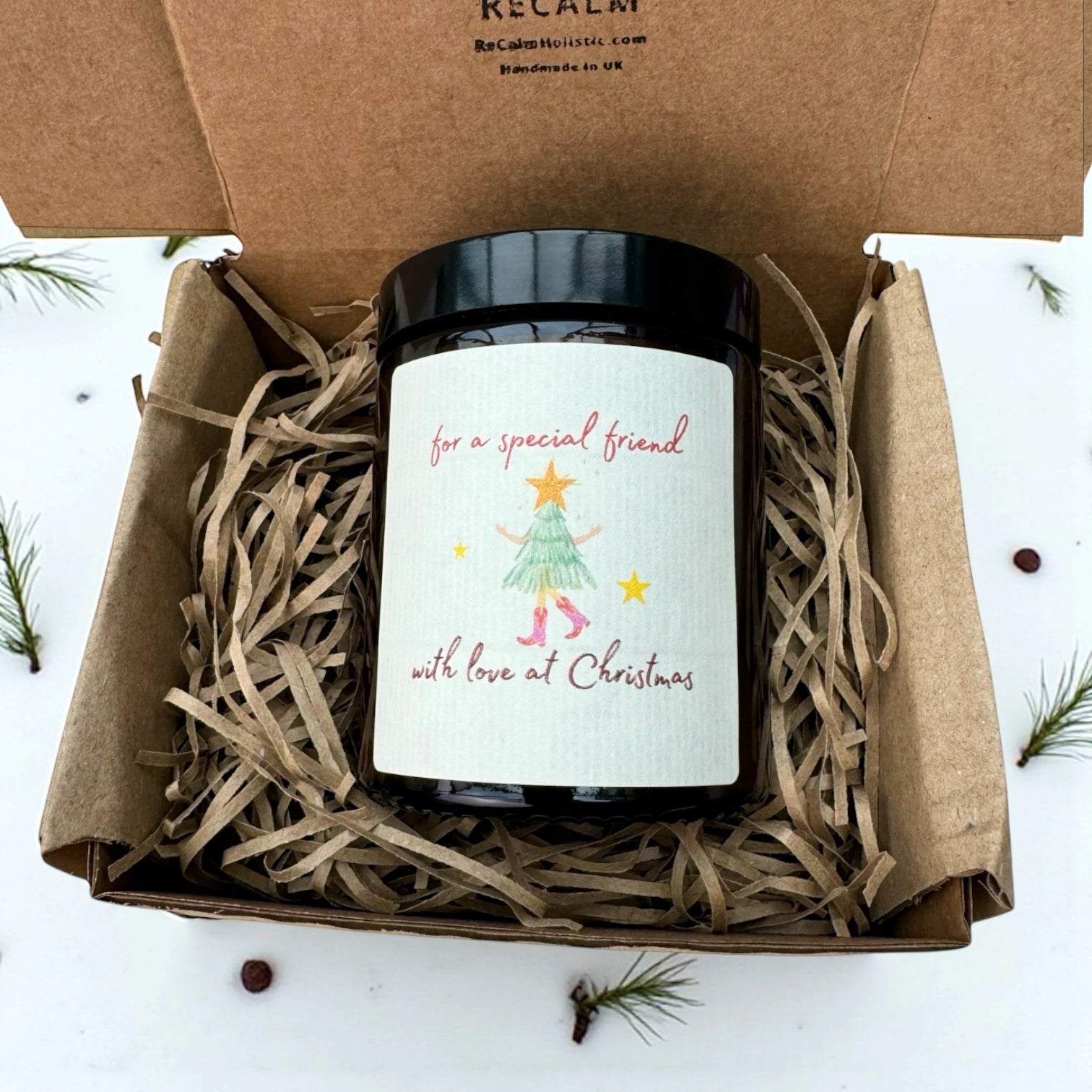 Special Friend with Love at Christmas - Essential Oil Candle