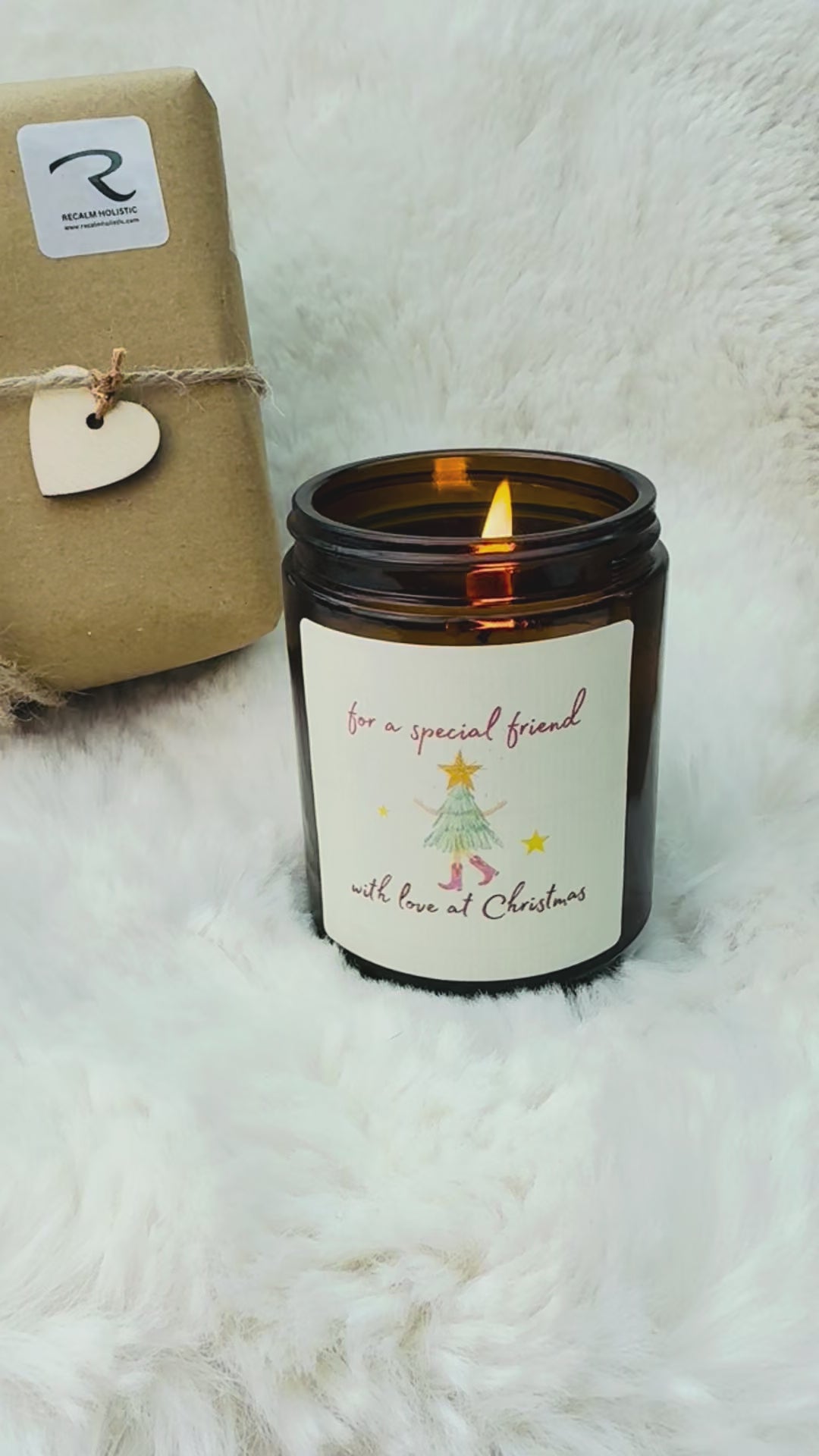 Special Friend with Love at Christmas - Essential Oil Candle