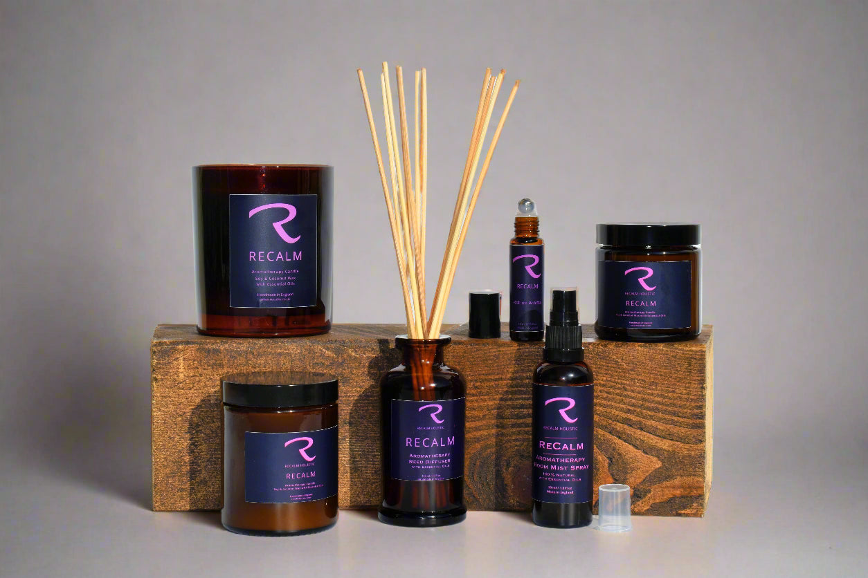 ReCalm Aromatherapy Collection of products 