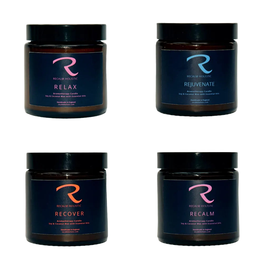 Relax Rejuvenate Recover and ReCalm, ReCalm Holistic's Aromatherapy Range of natural scents for self care and relaxation