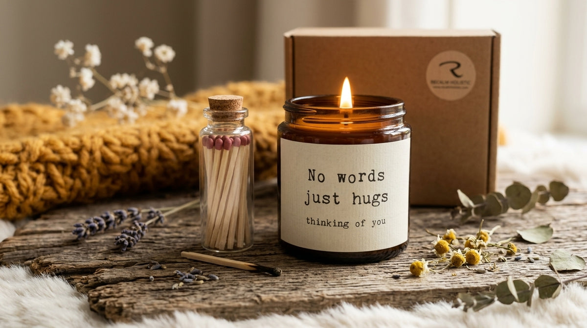 No Words Just Hugs - Sympathy Candle