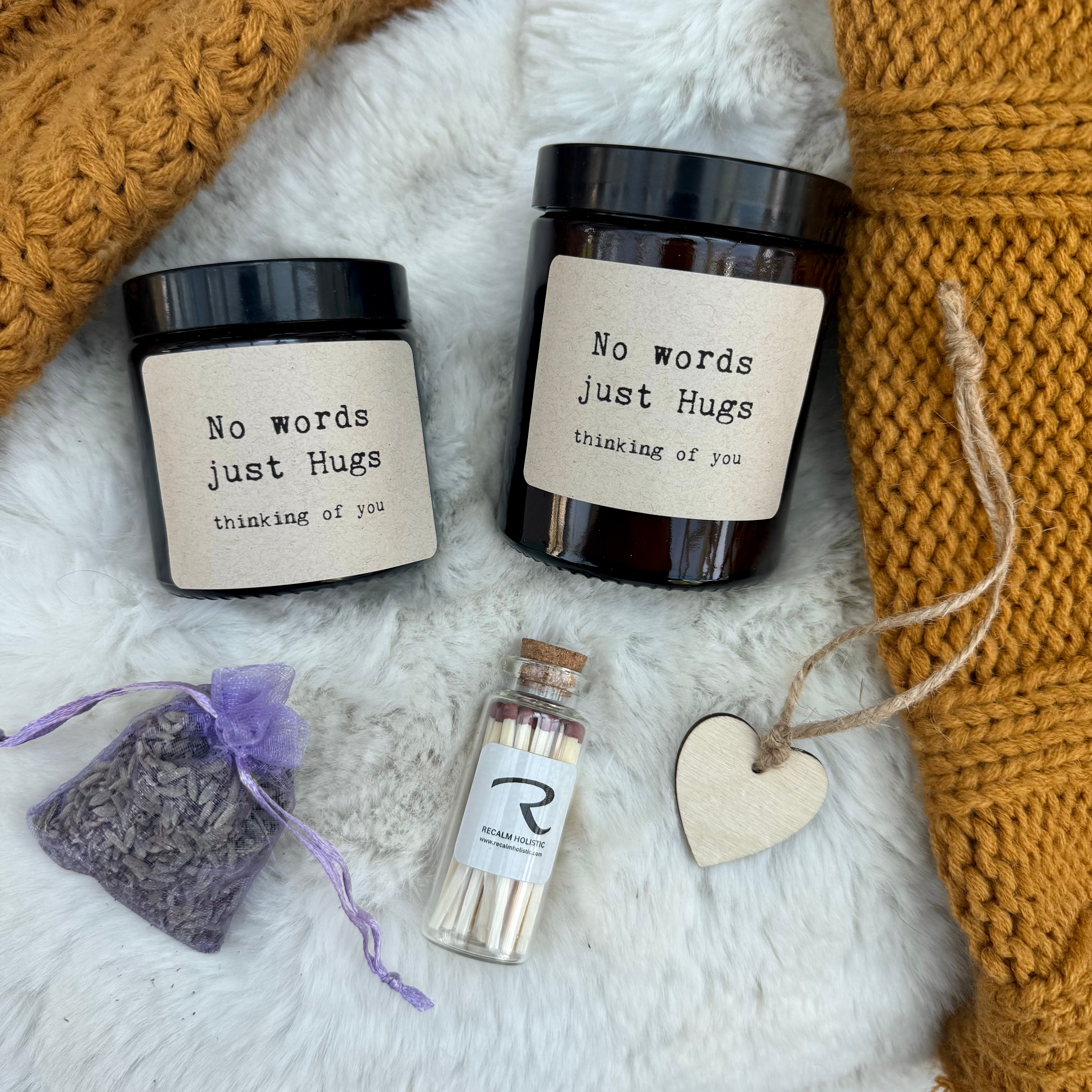 No Words Just Hugs - Sympathy Candle