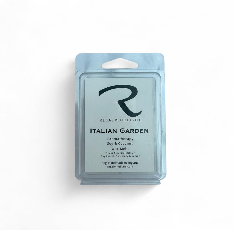 Recalm Holistic Italian Garden wax melts 100% natural with vegan wax and pure essential oils
