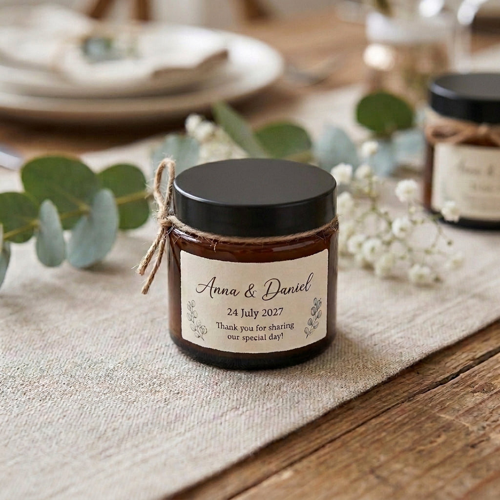Luxury Aromatherapy Candle Wedding Favours