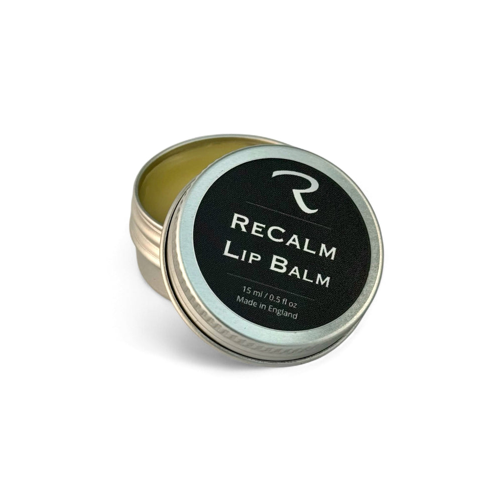 ReCalm Lip Balm for nourishing and protection to sore chapped lips and also a great natural lip gloss, 100% natural