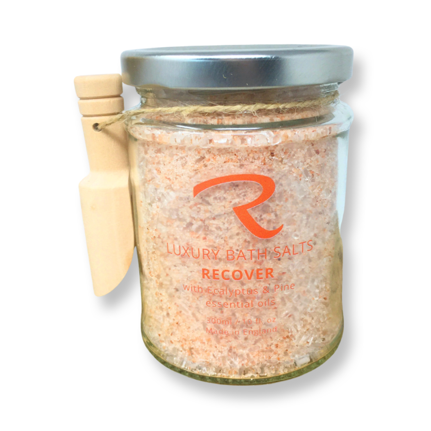 Ease your aches and pains away with RECOVER Aromatherapy Bath Salts 