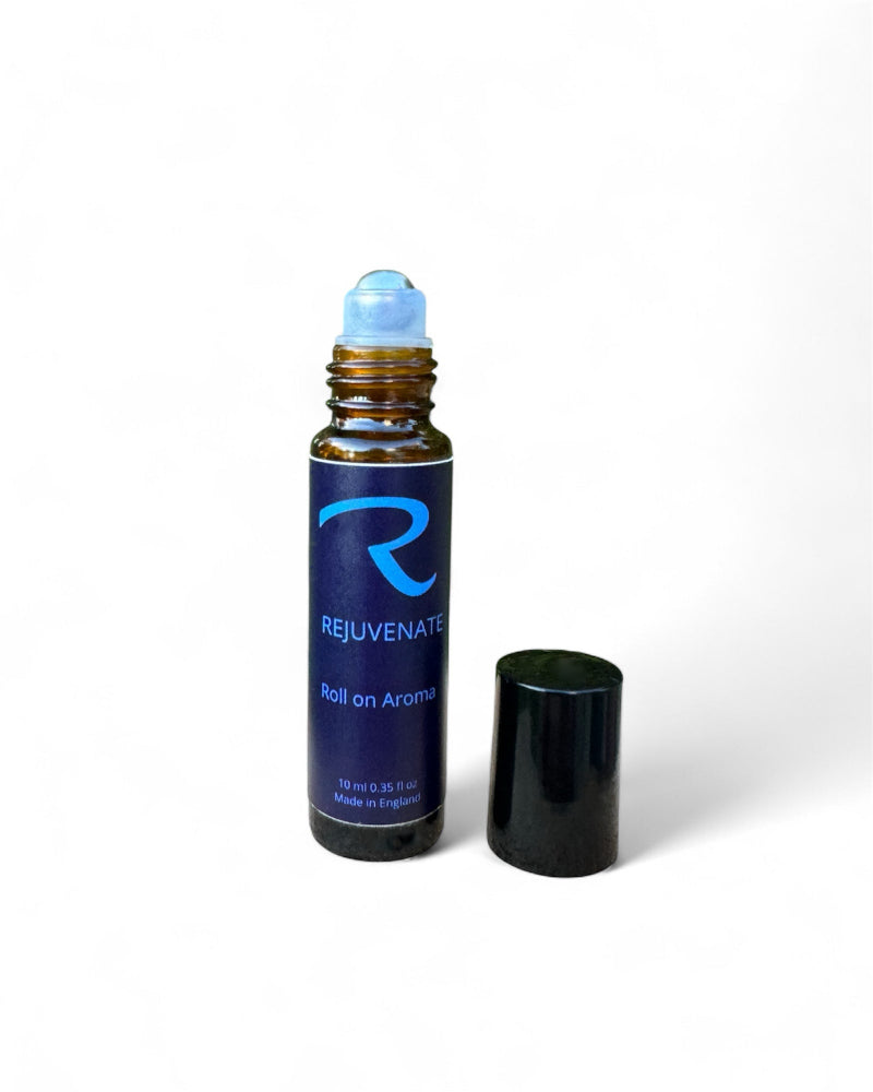 Pulse Points to Rejuvenate, Awaken, Focus, Zesty Blend to uplift, and elevate stress and anxiety. 100% natural with pure essential oils, by ReCalm Holistic