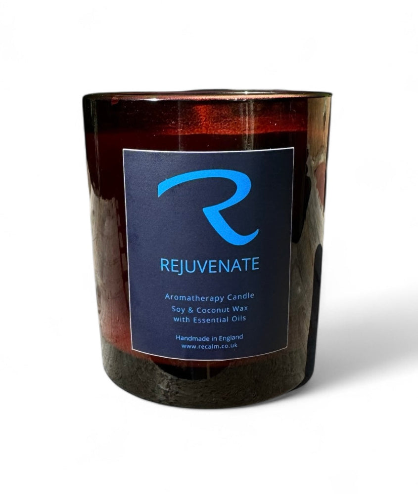Rejuvenate Aromatherapy Candle with pure essential oils with Sweet Orange, Lemon and Lime, Finest Aromatherapy Candles