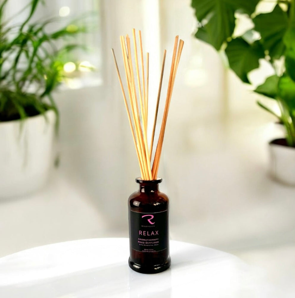 Relax Reed Diffuser by ReCalm Holistic for Rest, Deep Relaxation, Meditation and to promote a good night's sleep