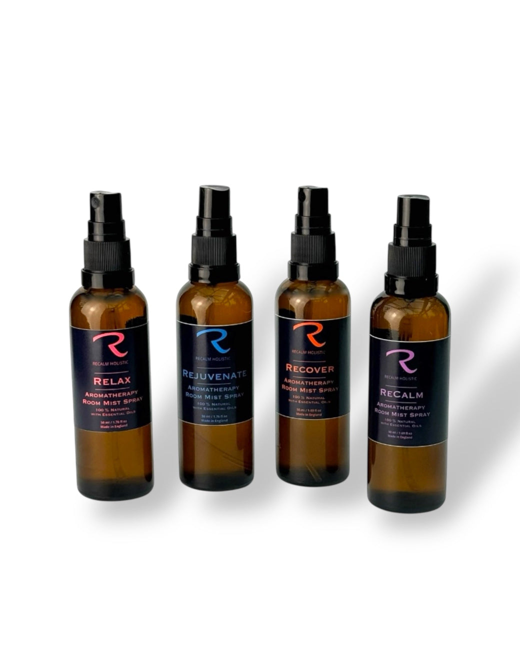 Room Mist Spray for natural home fragrance with pure essential oils to Relax, Rejuvenate, Recover and ReCalm by ReCalm Holistic