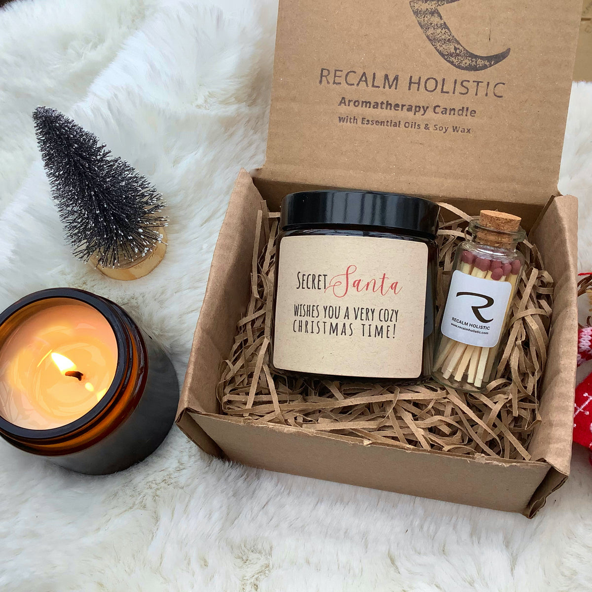 Secret Santa wishes you a very cosy Christmas time! - Aromatherapy Candle