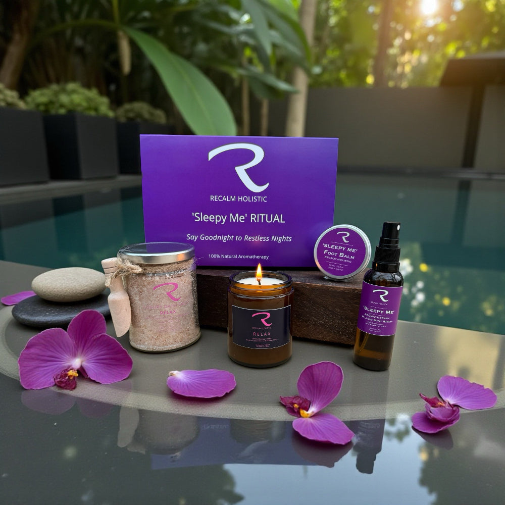 Sleep Products, Aromatherapy Candle, Bath Salts, Sleepy Me Room Mist Pillow Spray and Outstanding Sleepy Me Aromatherapy Balm, For Foot Massage and Body