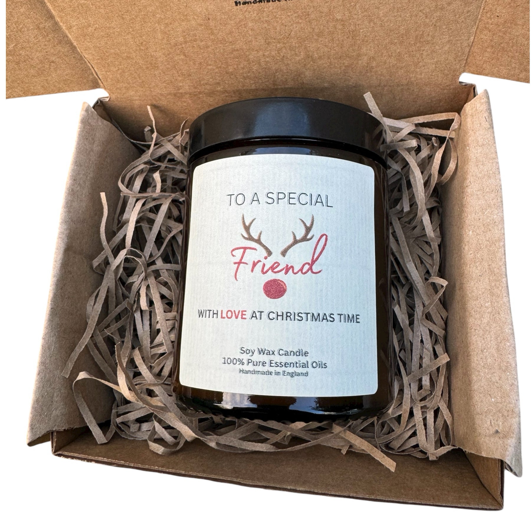 Special Friend with Love at Christmas - Essential Oil Candle