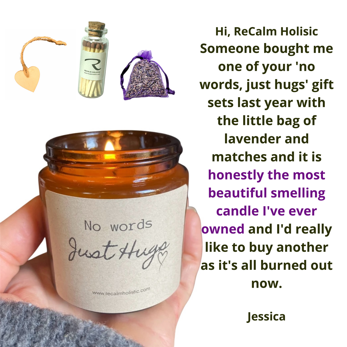 No words just hugs - Aromatherapy Candle