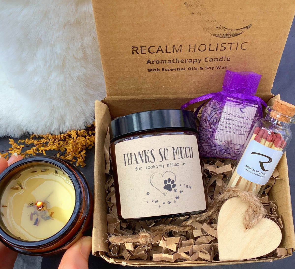 Thank you for looking after us (or me) - Aromatherapy Candle