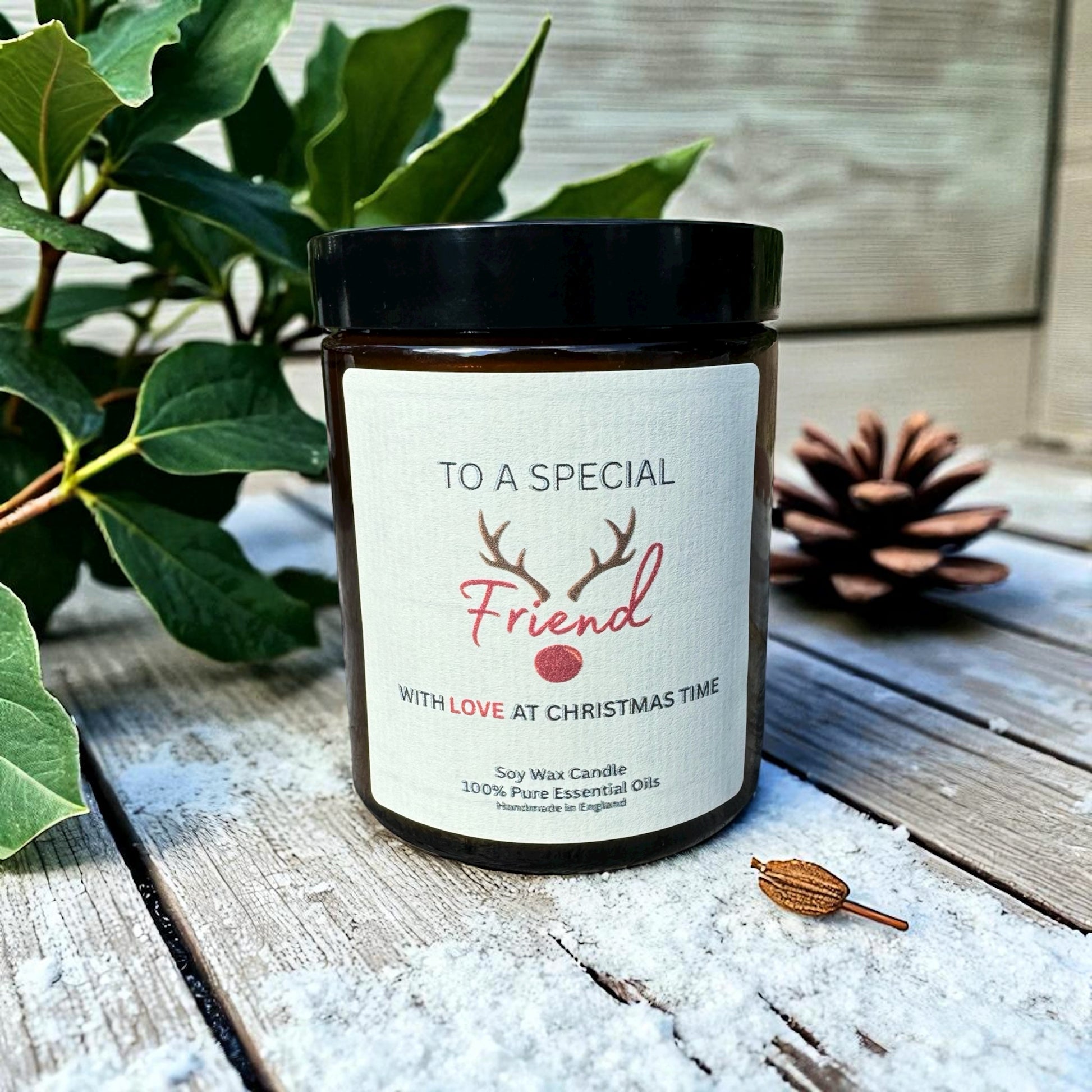 Special Friend with Love at Christmas - Essential Oil Candle