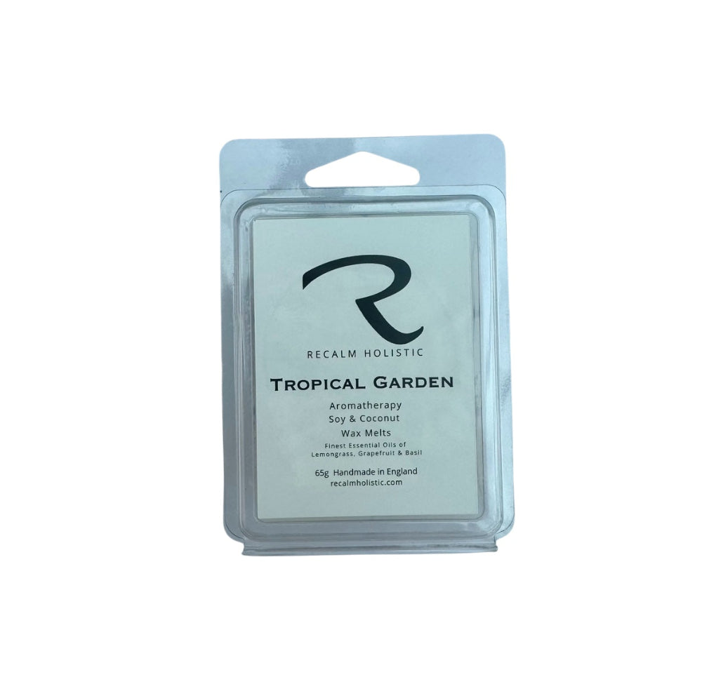 Recalm Holistic Tropical Garden aromatherapy wax melts.
