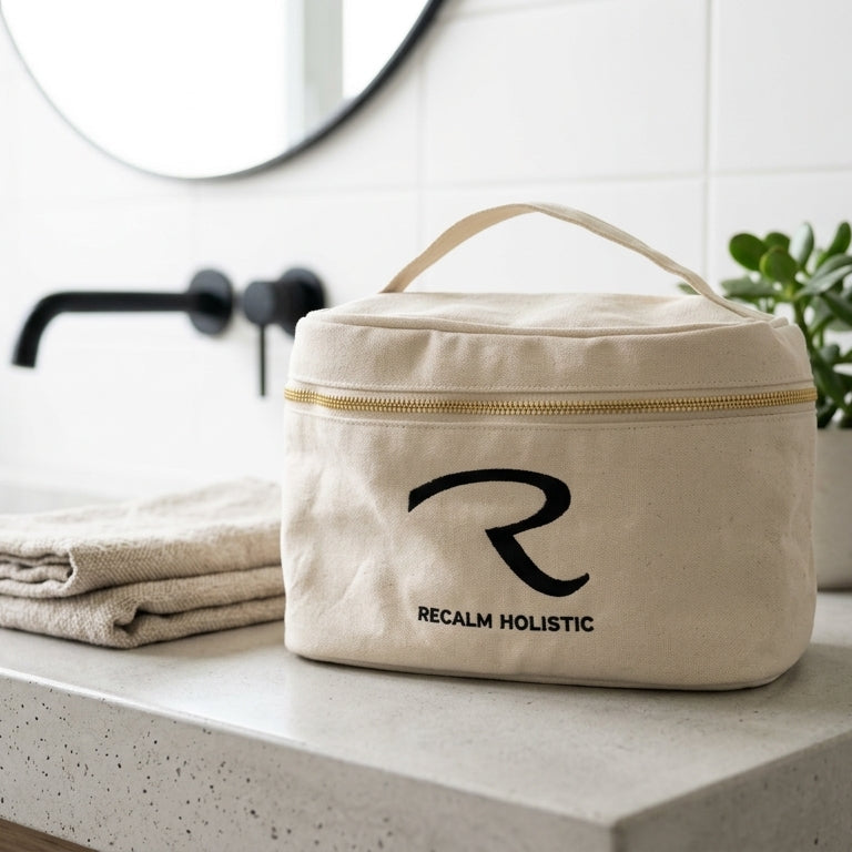 Vanity Tolietry Bag for all your ReCalm Holistic Essentials 